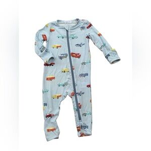 Angel Dear Size 3-6 Months Sweet Ride Car Bamboo Coverall Romper Sleeper